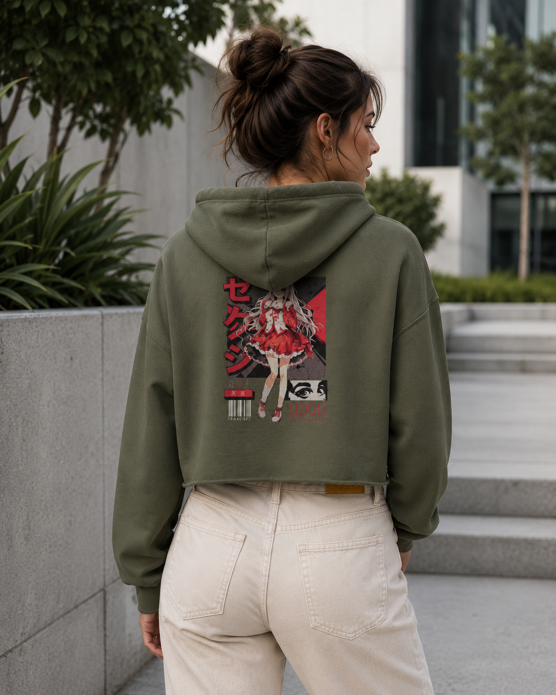 ZN Crimson Crop Hoodie